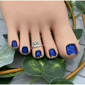 Flying Bird Sterling Silver Toe Ring Midi Ring